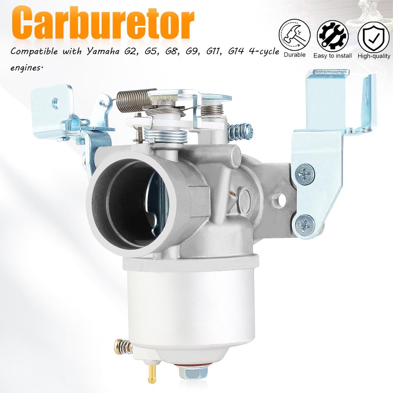 QAZAKY Carburetor Filter Intake Manifold Compatible with Yamaha Golf Cart G2 G5 G8 G9 G11 Gas 4-Cycle Engine Carb J38-14101-00 J38-14101-01 J38-14101-02 J38-13596-00 J38-14450-00 J10-14417-00 - Image 4